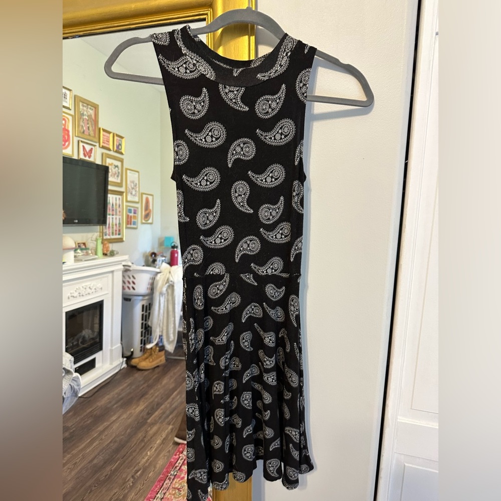 🖤Little black patterned dress!🖤